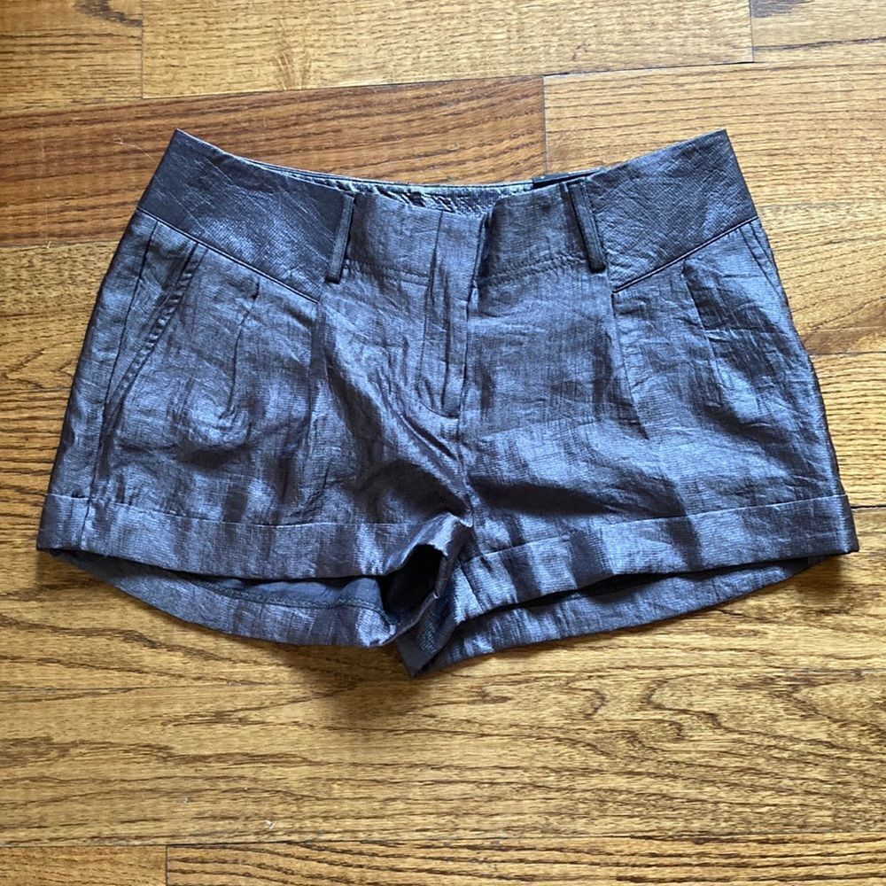 New Express Metallica Cuffed Shorts Size 4